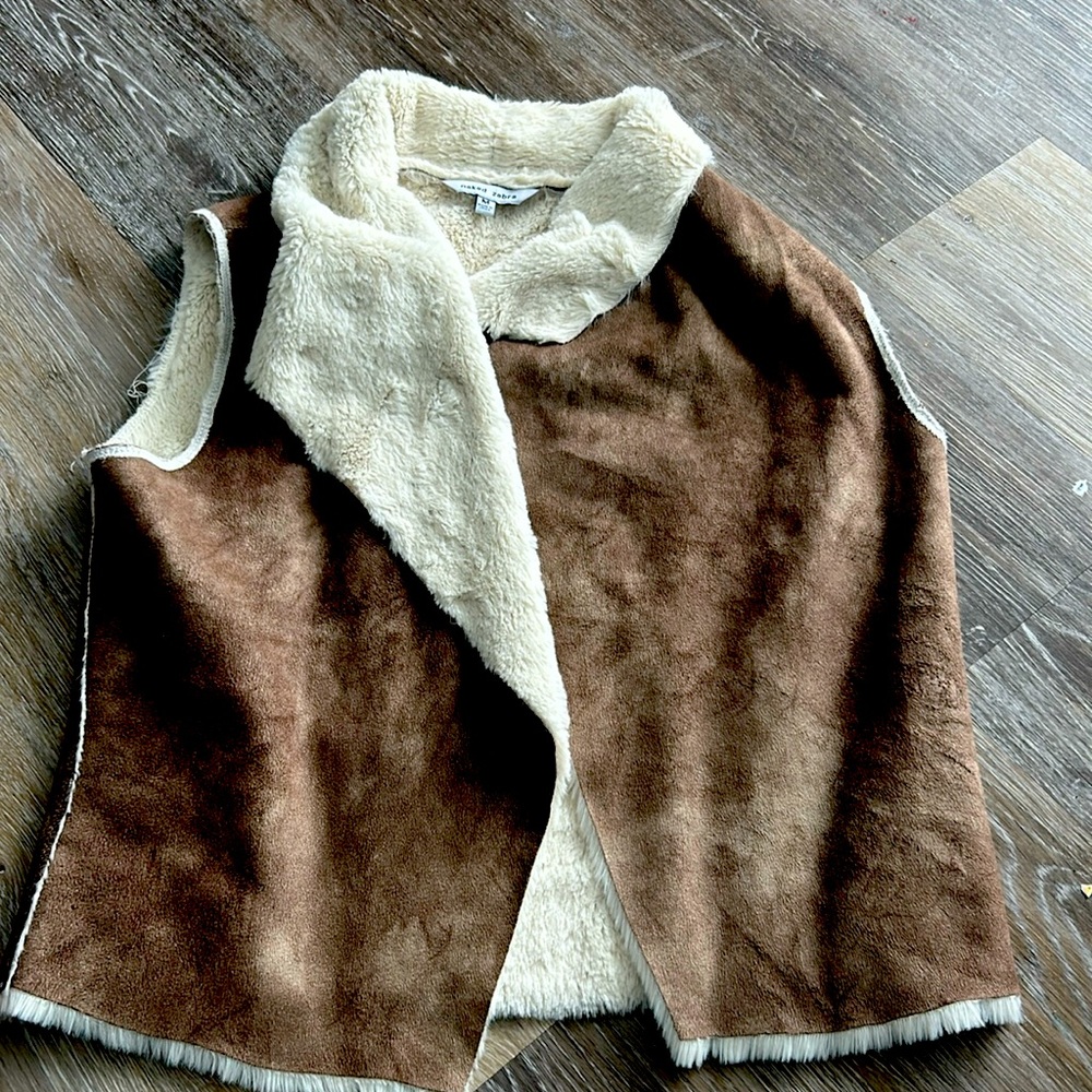 Gorgeous fur naked zebra vest